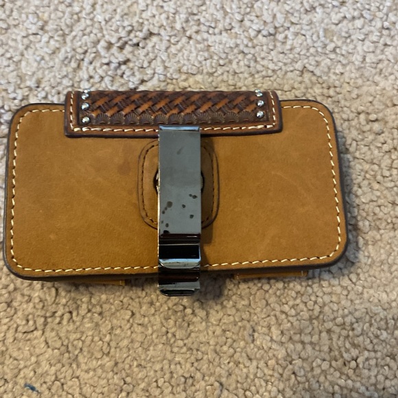 Excellent condition, Nocona Western leather mobile phone carrying case